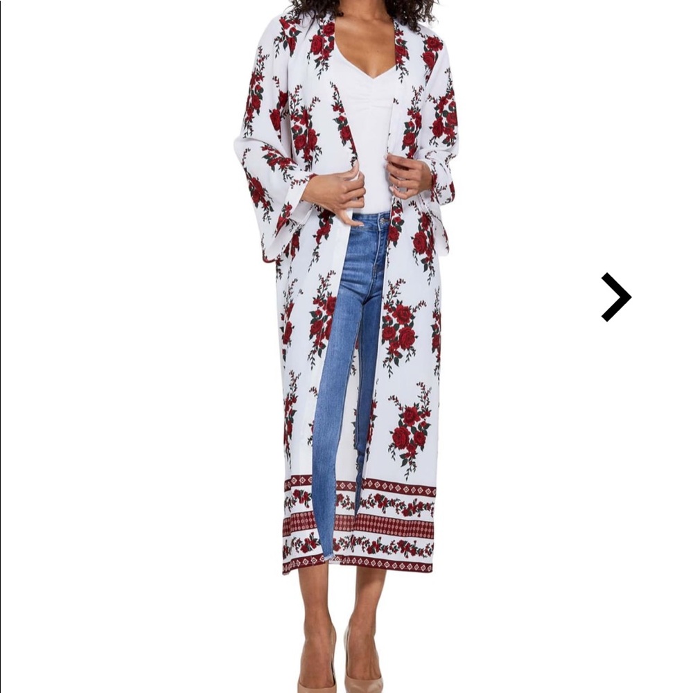 Daphine Floral Print Duster
